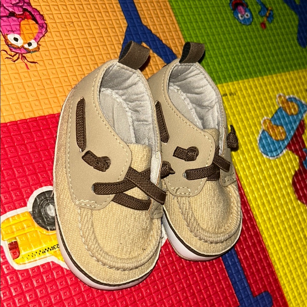 Tan Baby Boat Shoes
